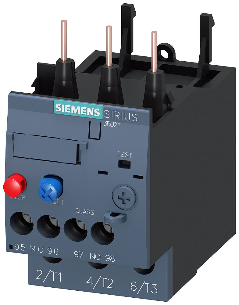 Siemens 3RU2126-4CB0 3RU2 SIRIUS TERMİK RÖLE; FAZ KORUMALI; 1NO+1NC YARDIMCI KONTAKLI 17-22A;  BOY S0