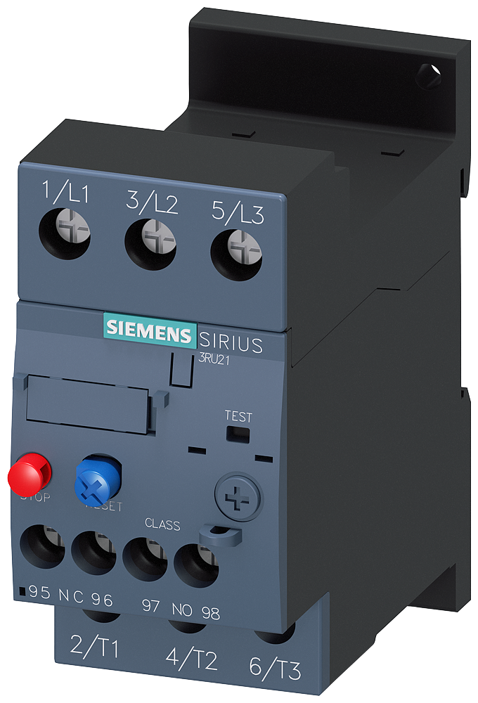 Siemens 3RU2126-4EB1 3RU2 SIRIUS TERMİK RÖLE; FAZ KORUMALI; 1NO+1NC YARDIMCI KONTAKLI 27-32A;  BOY S0 ( RAYA MONTAJLI )