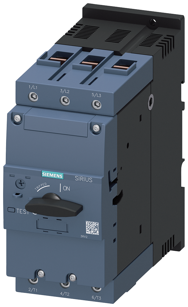 Siemens 3RV2041-4JA10 SIRIUS 3RV2 MOTOR KORUMA ŞALTERİ; TERMİK VE KISA DEVRE KORUMALI;  45-63A; 65kA ; BOY S3