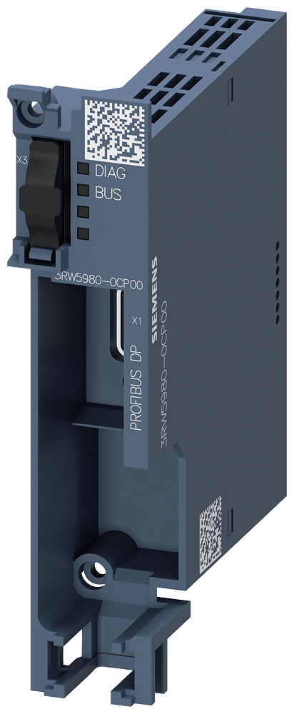 Siemens 3RW5980-0CP00 3RW50,3RW52 ve 3RW55'e uygun Profibus haberleşme modülü