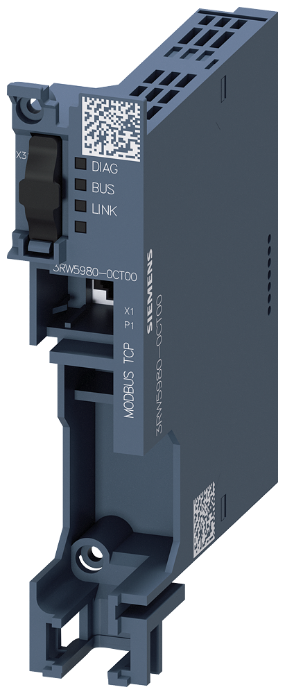 Siemens 3RW5980-0CT00 3RW50,3RW52 ve 3RW55'e uygun Modbus TCP haberleşme modülü