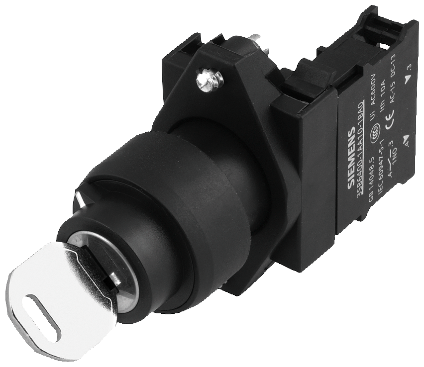 Siemens 3SB6110-3AA24-1MK0 Komple İkiz Butonlar Plastik 1NO/1NC