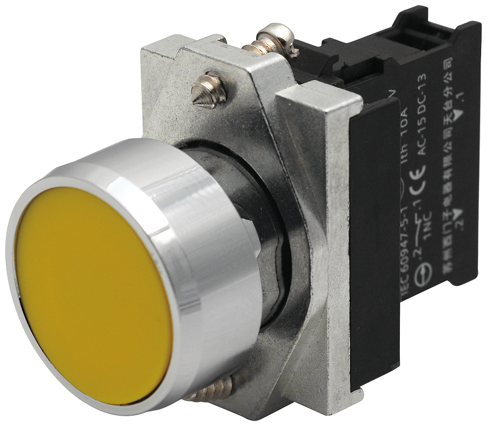 Siemens 3SB6160-0AB10-1BA0 Komple Yay Dönüşlü Butonlar Metal Siyah 1NO