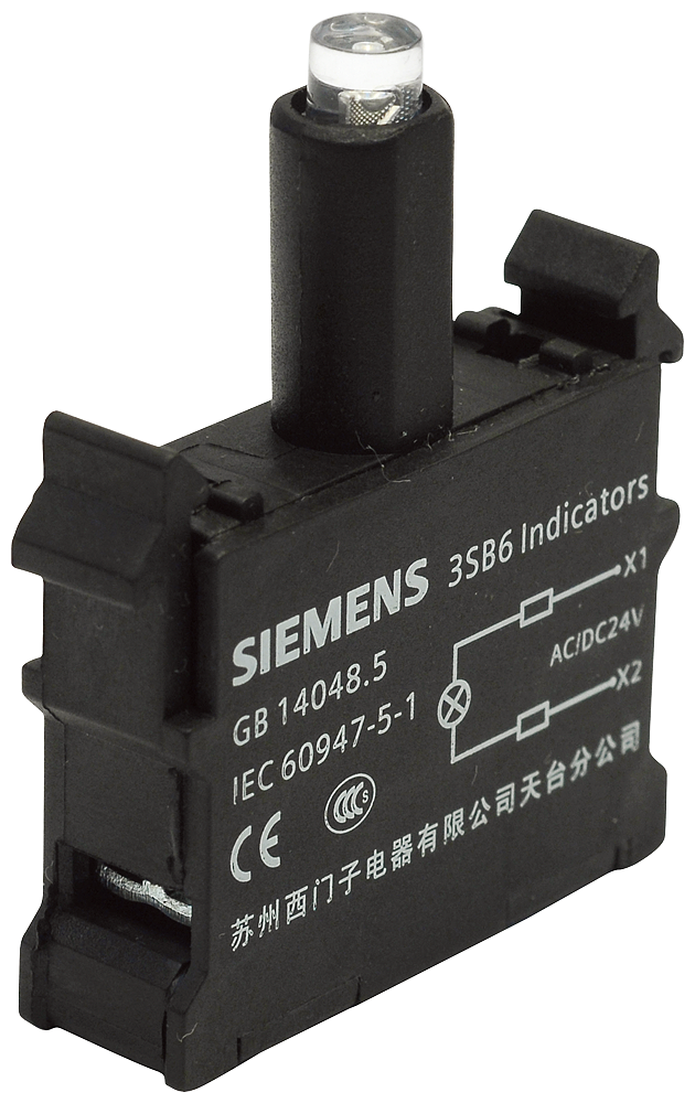 Siemens 3SB6403-1BA60-1AA0 Beyaz 24 V AC/DC LED