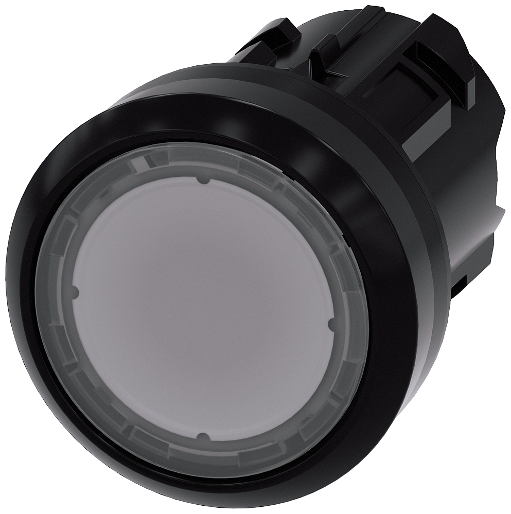 Siemens 3SU1001-0AB70-0AA0 Işıklandırılabilir Yay Dönüşlü Plastik Buton Kafası renksiz