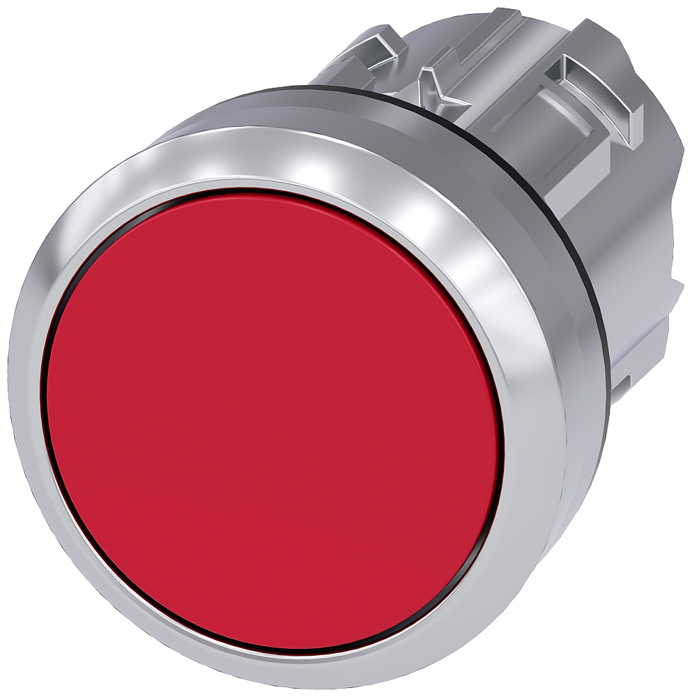 Siemens 3SU1050-0AB20-0AA0 Yay Dönüşlü Metal Buton Kafası kırmızı