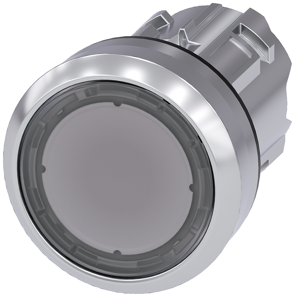 Siemens 3SU1050-0AB70-0AA0 Yay Dönüşlü Metal Buton Kafası renksiz