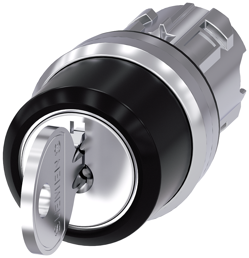 Siemens 3SU1050-4BL01-0AA0 SIRIUS ACT metal ışıklandırılabilir uzun saplı beyaz 0-1 kalıcı mandal buton kafası