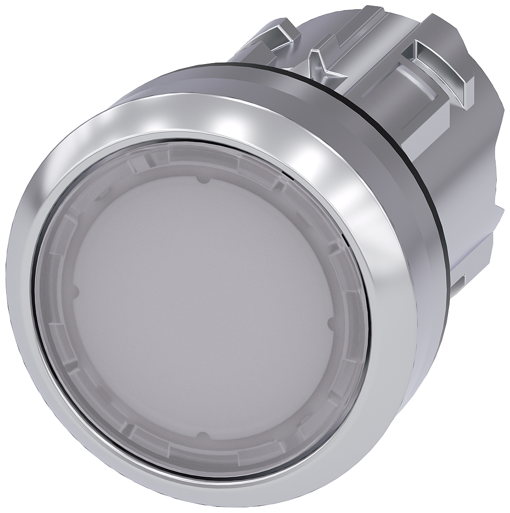Siemens 3SU1051-0AB60-0AA0 Işıklandırılabilir Yay Dönüşlü Metal Buton Kafası beyaz