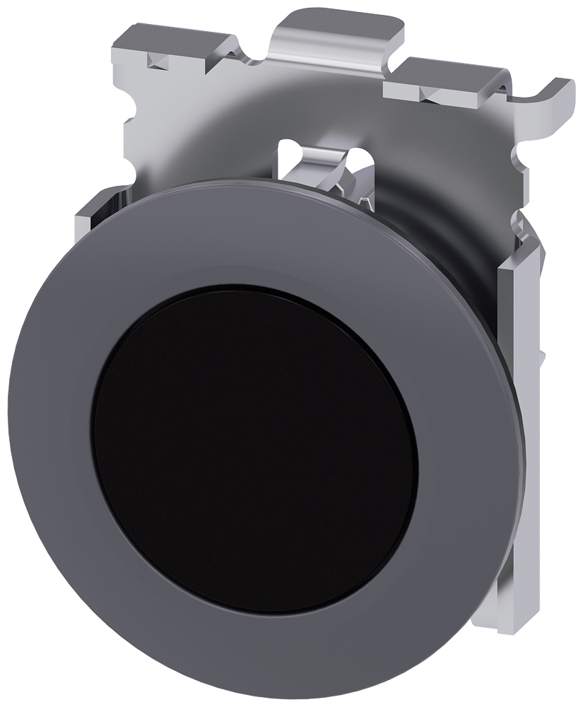 Siemens 3SU1060-0JB10-0AA0 Sirius ACT Mat Metal Yassı Tip Yay Dönüşlü 30 mm Buton Siyah