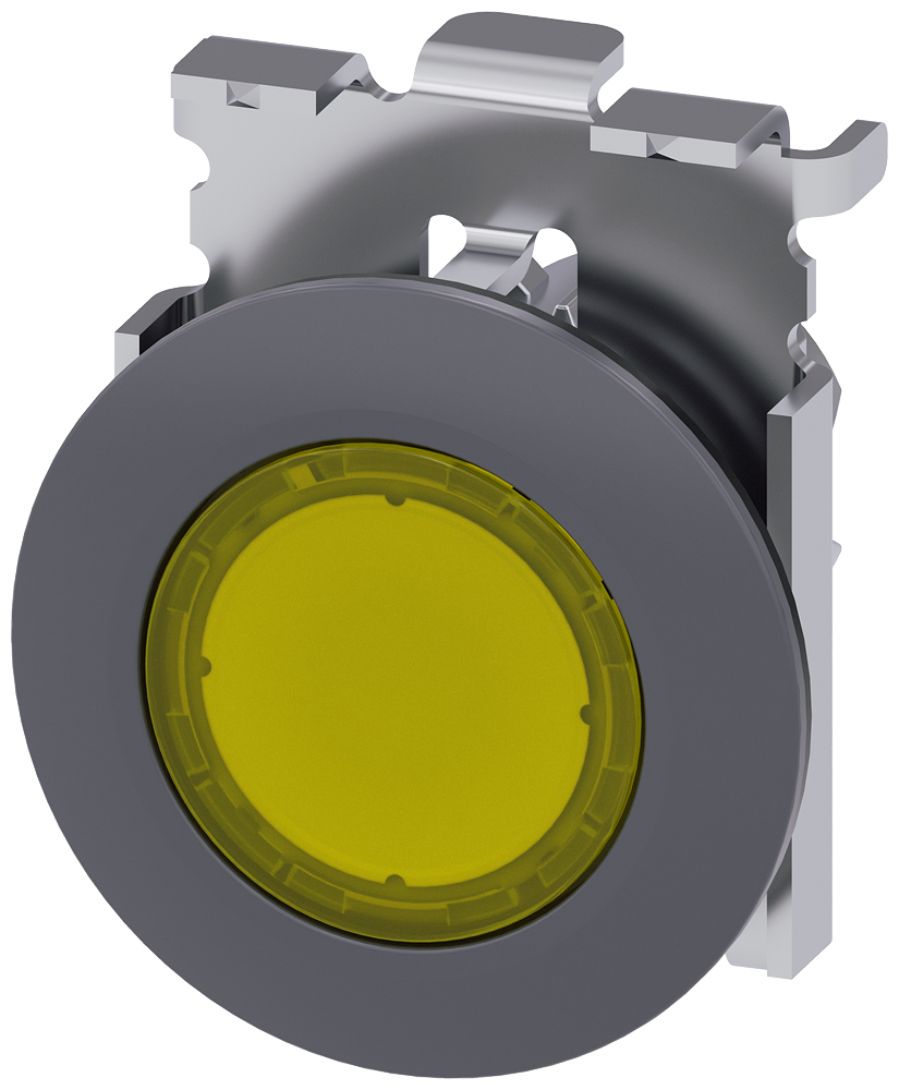 Siemens 3SU1061-0JD30-0AA0 Sirius ACT Mat Metal Yassı Tip 30 mm Sinyal Lambası Sarı