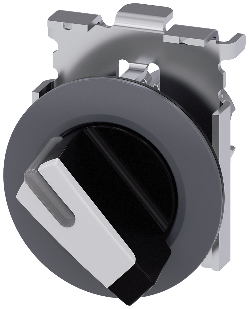 Siemens 3SU1062-2DF60-0AA0 Sirius ACT Mat Metal Yassı Tip 30 mm 0-1 pozisyonlu ışıklandırılabilir kalıcı mandal buton beyaz