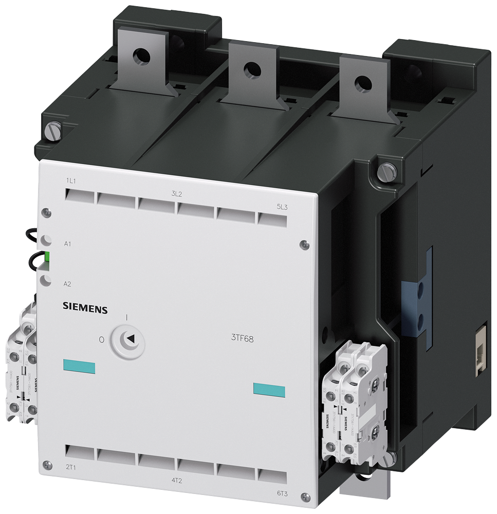 Siemens 3TF6844-0CM7 335kW; 630A; ÜÇ FAZLI; GÜÇ KONTAKTÖRÜ; 230V AC; 4NO+4NC; BOY 14