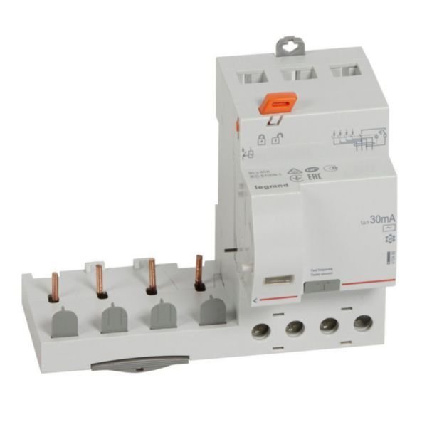 Legrand (410499) DX³ yana montaj kaçak akım koruma 4P AC 40A 30mA (1mo