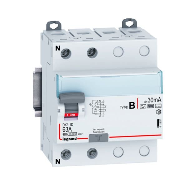 Legrand (411957) DX³ KAK 2P B 63A 30mA (4 modül)