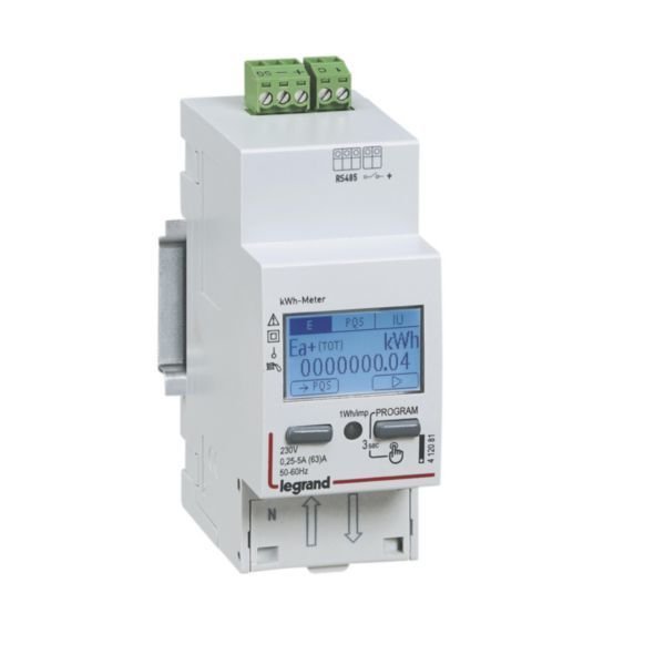 Legrand (412081) ENERJI OLCER 1P 63A RS485