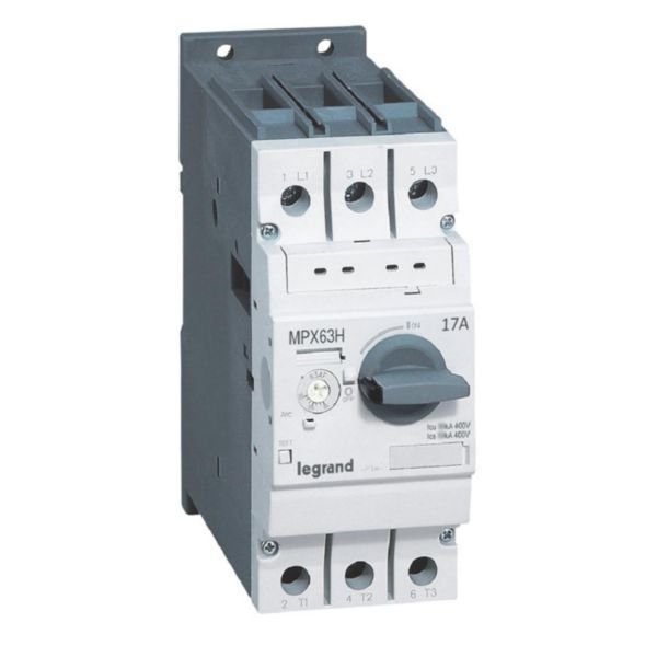Legrand (417362) MPX³ 63H çevirmeli anahtarlı tip motor koruma şalteri In:17