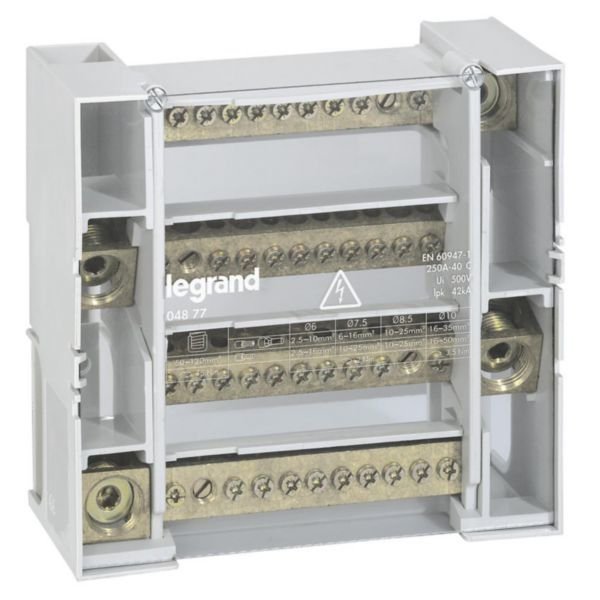 Legrand (4877) MOD DAGITIM BLOK 250A 4P 12 bağlantı kapasiteli