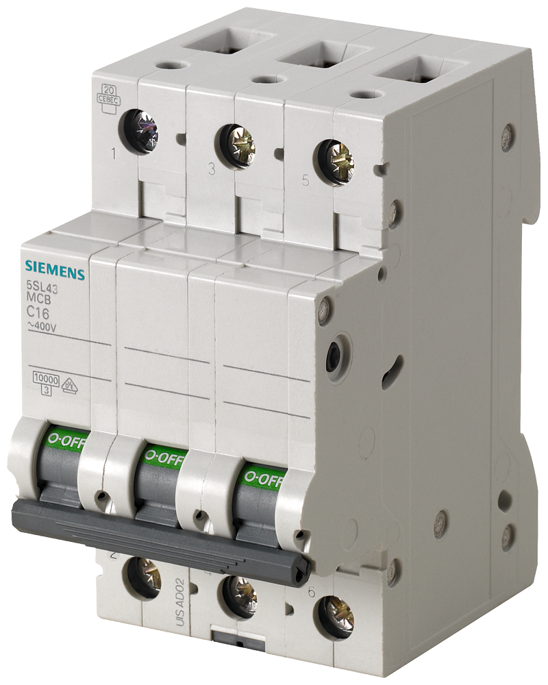 Siemens 5SL4325-7 25A; 3 FAZLI; 70mm OTOMAT; ANAHTARLI OTOMATİK SİGORTA; 10kA; C TİPİ; YAVAŞ KARAKTERLİ