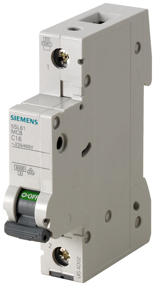 Siemens 5SL6104-7 4A; 1 FAZLI; 70 mm; ANAHTARLI OTOMATİK SİGORTA; 6kA; C TİPİ; YAVAŞ KARAKTERLİ