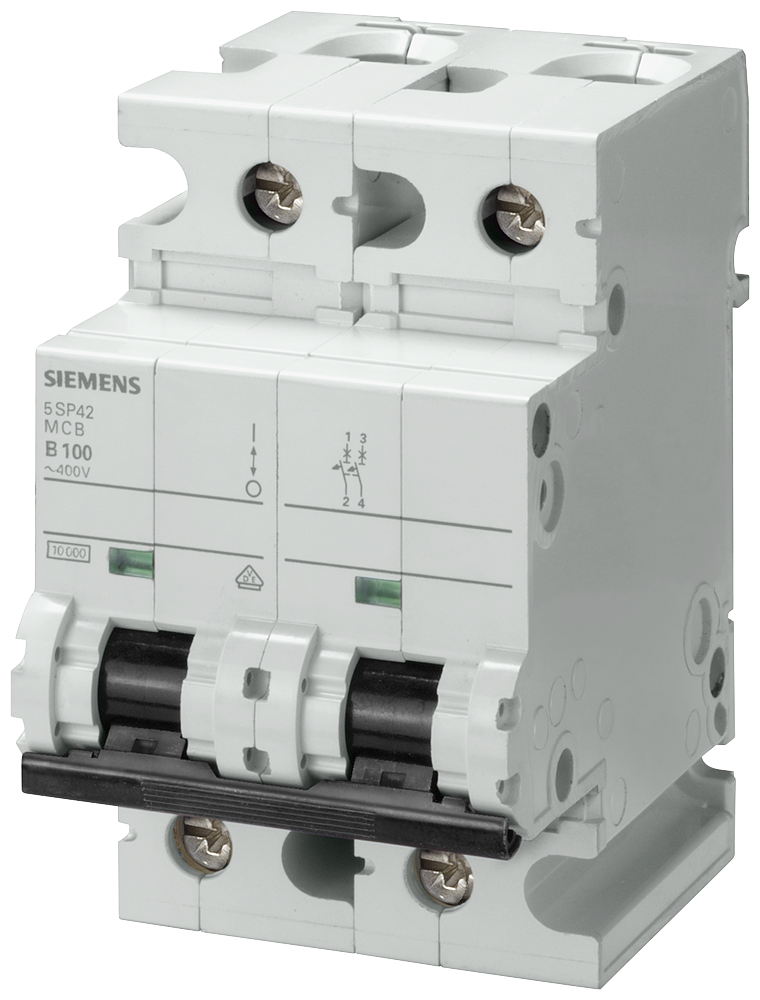 Siemens 5SP4280-7 80A; 2 FAZLI; 70mm OTOMAT; ANAHTARLI OTOMATİK SİGORTA; 10kA; C TİPİ; YAVAŞ KARAKTERLİ