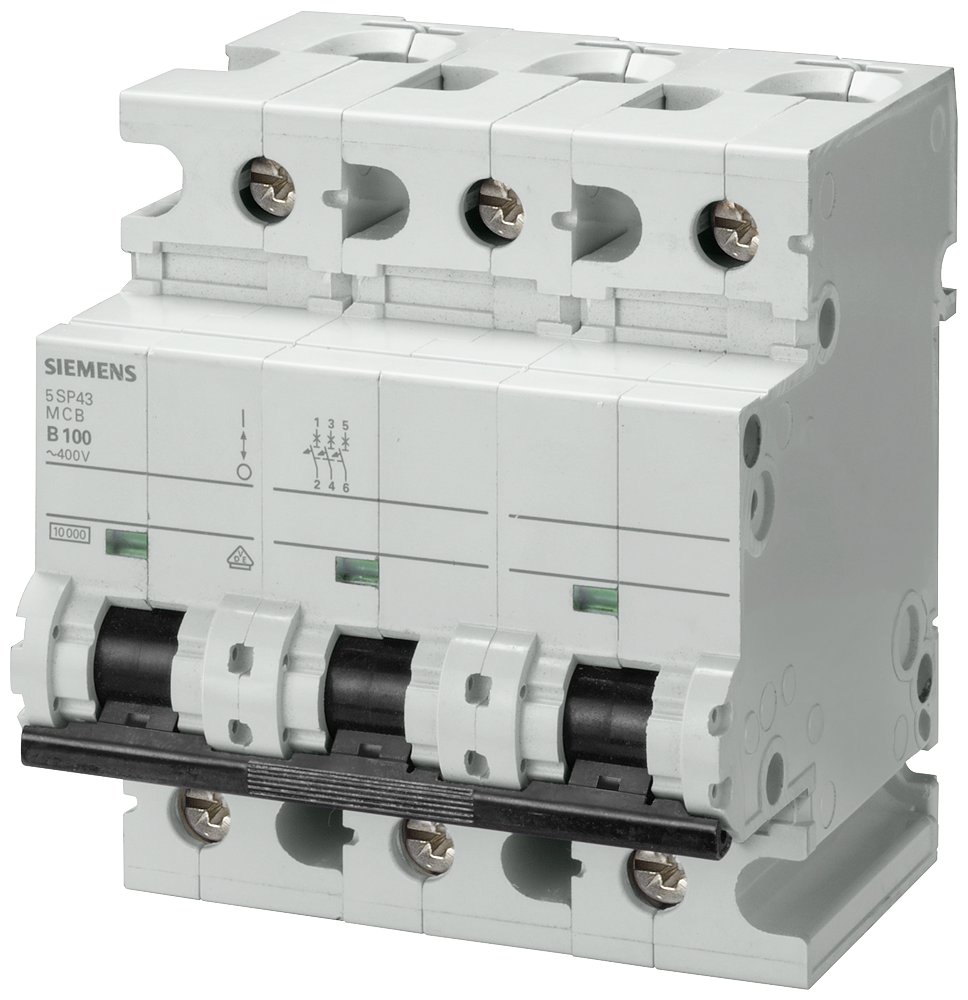 Siemens 5SP4392-7 125A; 3 FAZLI; 70mm OTOMAT; ANAHTARLI OTOMATİK SİGORTA; 10kA; C TİPİ; YAVAŞ KARAKTERLİ