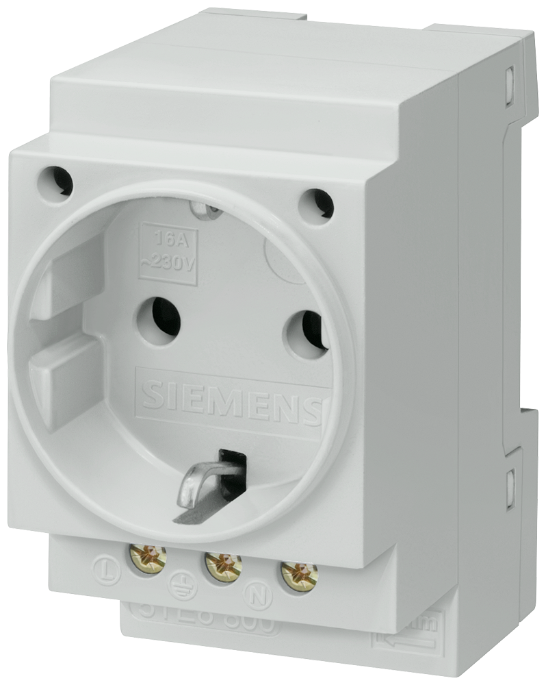 Siemens 5TE6800 >N< TOPRAKLI PRİZ; RAYA MONTAJA UYGUN; 230V; 16A