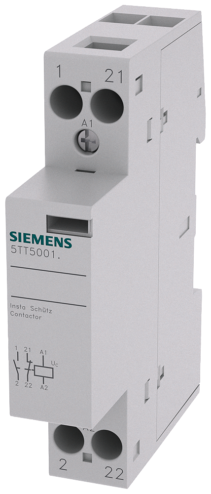 Siemens 5TT5801-0 INSTA KONTAKTÖR; KUM.GER.230V; 20A; İŞ.GER.250V; 1NO+1NC