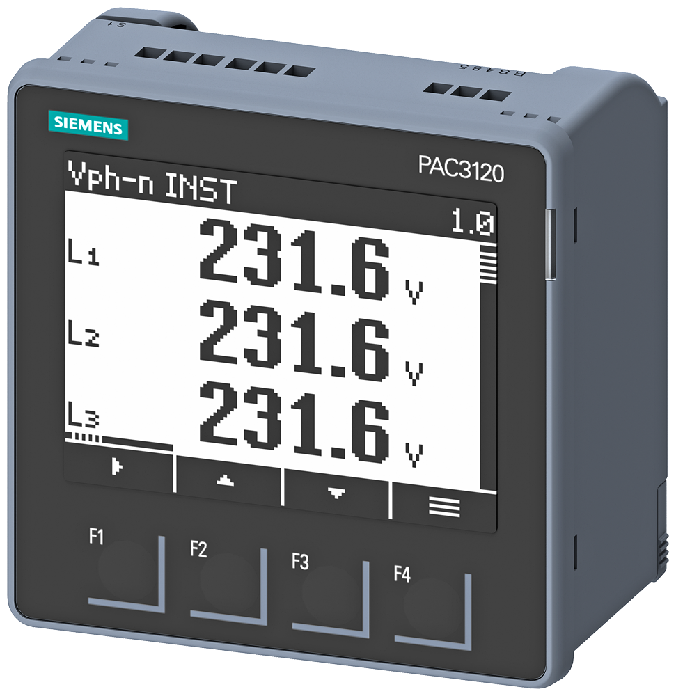 Siemens 7KM3120-1BA01-1EA0 SENTRON PAC3120 ENERJİ ANALİZÖRÜ (22-65V DC +/- %10)