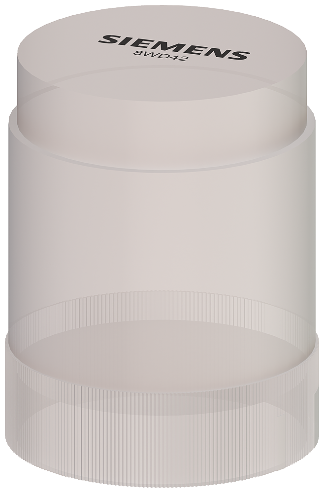 Siemens 8WD4220-5AE 8WD Sinyal Kolonu, Sinyal Elemanı, Kalıcı Işıklı, Şeffaf, 50 mm