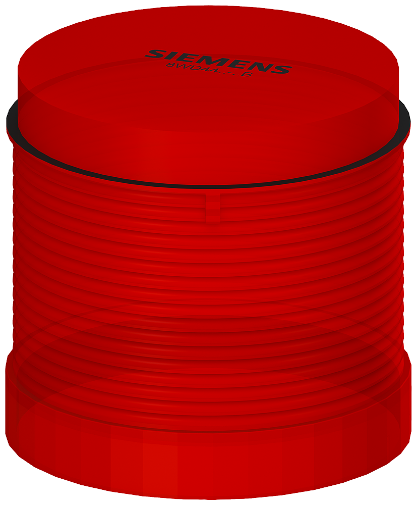 Siemens 8WD4400-1AB 8WD Sinyal Kolonu, Sinyal Elemanı, BA15d Ampul/ LED Uyumlu (LED ya da Ampül Ayrı Sipariş Edilir), Kalıcı Işıklı, Kırmızı, 70mm