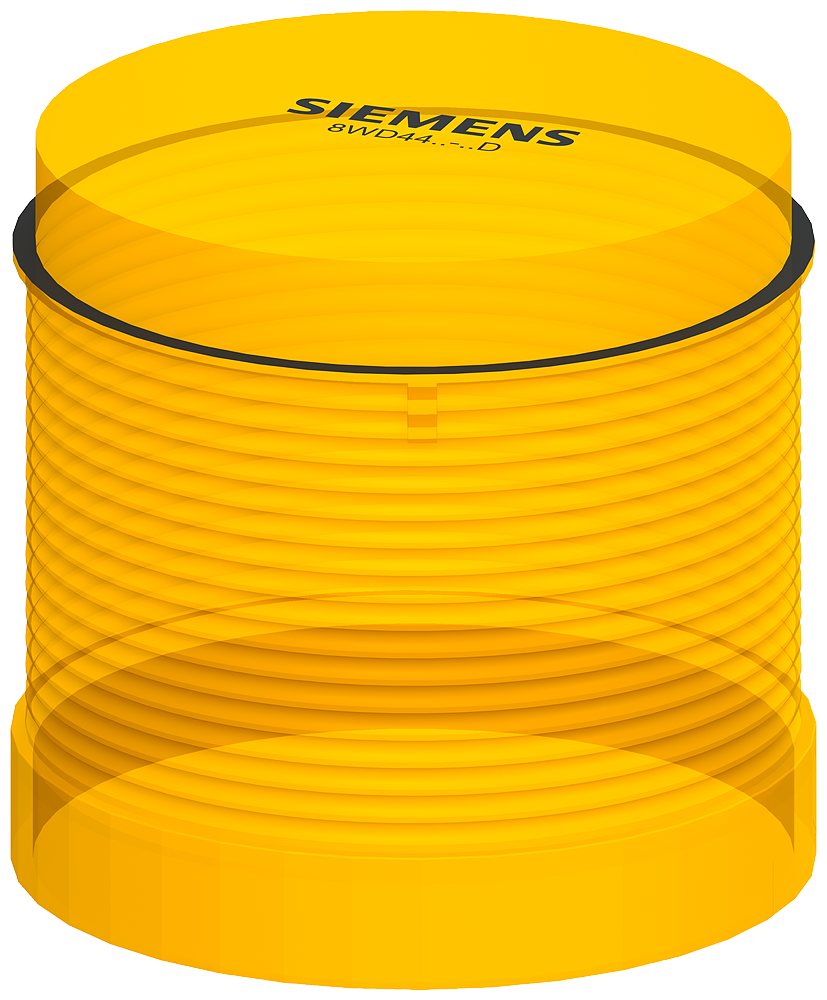Siemens 8WD4400-1AD 8WD Sinyal Kolonu, Sinyal Elemanı, BA15d Ampul/ LED Uyumlu (LED ya da Ampül Ayrı Sipariş Edilir), Kalıcı Işıklı, Sarı, 70mm