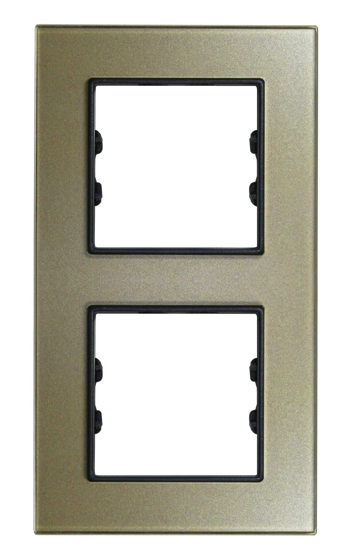 Pleksiglas Şampanya İkili Dikey / Vertical Dual Çerçeve