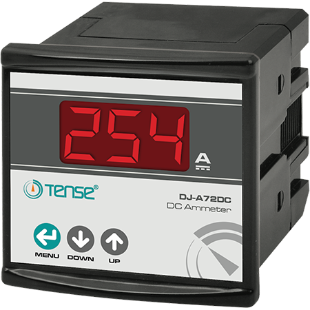 Tense (DJ-A72DC) DC Dijital Ampermetre 72x72 mm (100mA-990A)  X/60 mv Şönt