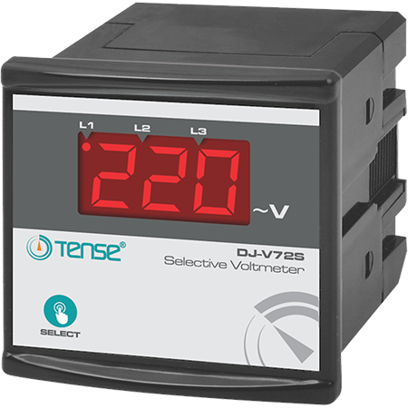 Tense (DJ-V72S) Dijital Seçmeli Voltmetre 72x72mm (1-500V AC)