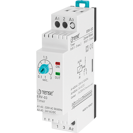 Tense (ERV-03) w-otomat tip 0.1sn-3 sn Zaman Rölesi