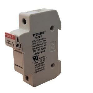 Vteke 1P 10 X 38 SİLİNDİRİK KARTUŞ SİGORTA YUVASI