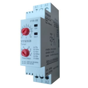 Vteke 0.1sn-100 Saat Multifonksiyonlu Zaman Rölesi, Bırakmada gecikmeli,  220VAC / 24VDC