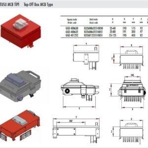 Gersan 25-125A ÇIKIŞ KUTUSU MCB TİPİ GGD 401252
