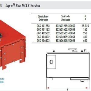 Gersan 630A ÇIKIŞ KUTUSU MCCB VERSİYONLU GGD 406302