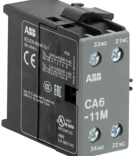ABB GJL1201317R0003 CA6-11M Auxiliary Contact 1NO/1NC