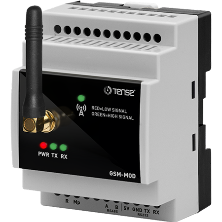 Tense (GSM-MOD) Gsm Modem QUAD BAND GSM,GPRS.EDGE RS-232,RS-485,TCP-IP Uyumlu,Modbus