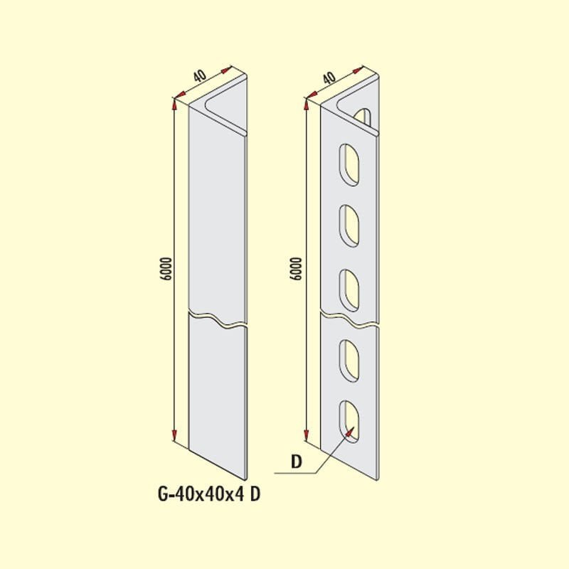 Gersan Destek Elemanı (NPL 40x40x4)