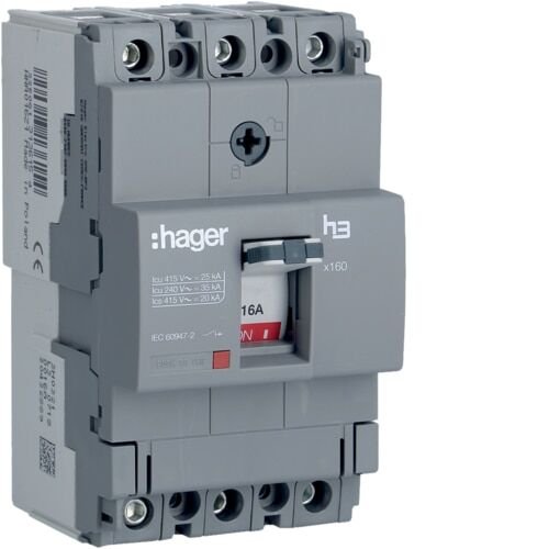 3P 25kA 16A sbt/sbt Kompak Şalter x160