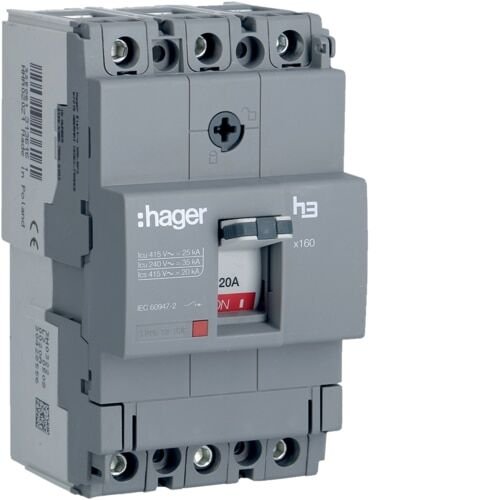 3P 25kA 20A sbt/sbt Kompak Şalter x160