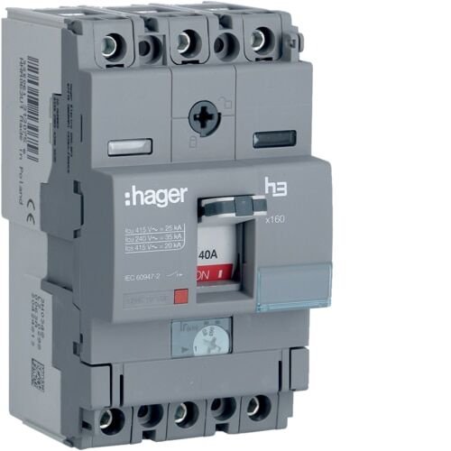 3P 25kA 40A ayr/sbt Kompak Şalter x160