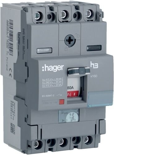 3P 40kA 80A ayr/sbt Kompak Şalter x160
