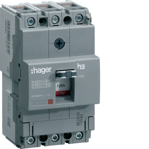 3P 40kA 125A ayr/sbt Kompak Şalter x160