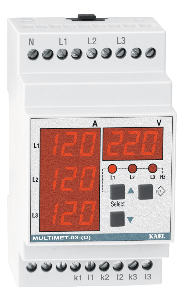 Kael  MULTIMET-03-DIN MULTİMETRE