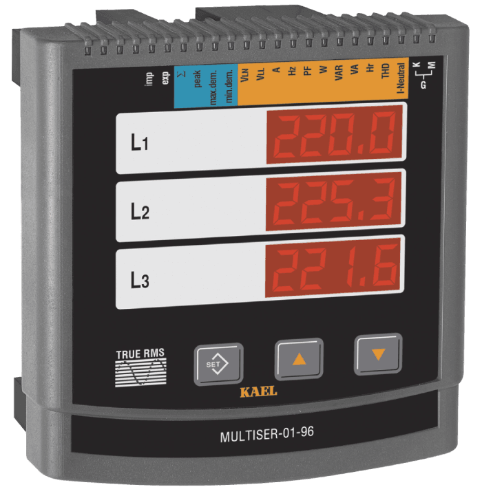 Kael  MULTISER-01-96 ŞEBEKE ANALİZÖRÜ TFT EKRAN